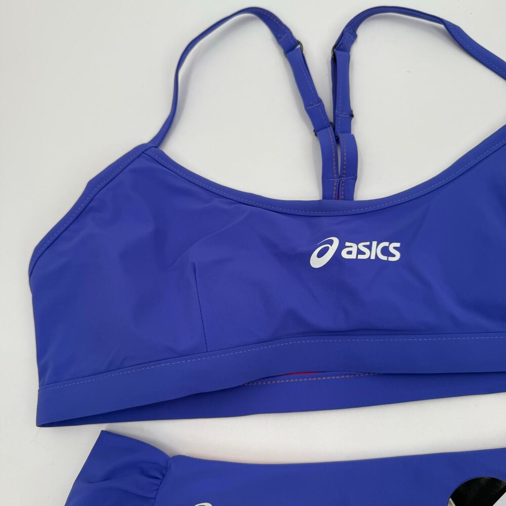 ASICS Beach Volleyball Bikini Set Size Large NEW Reversible UPF Protection NWOT - Picture 4 of 12